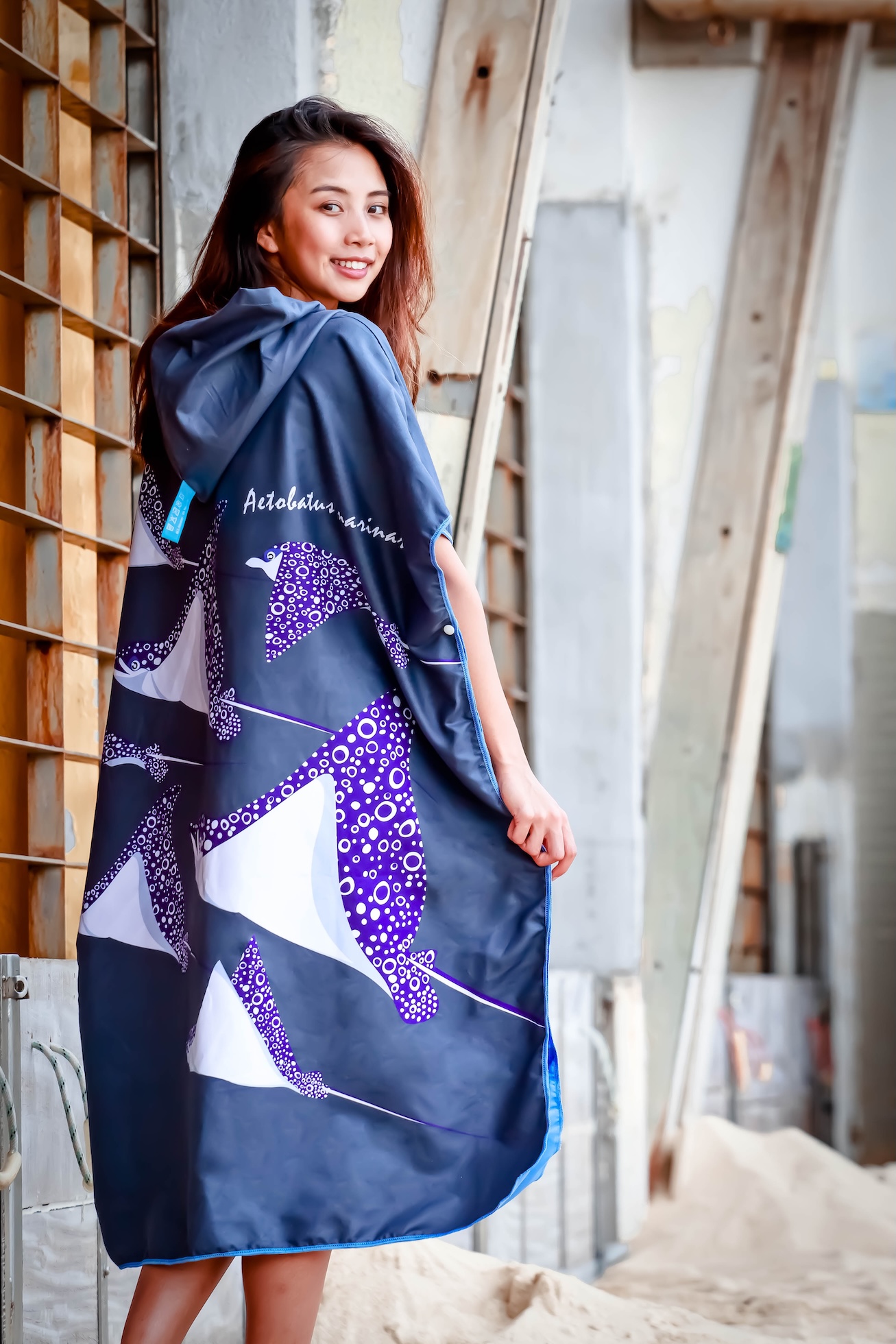 Oceanarium Ocean Species Identification Cloak Towel