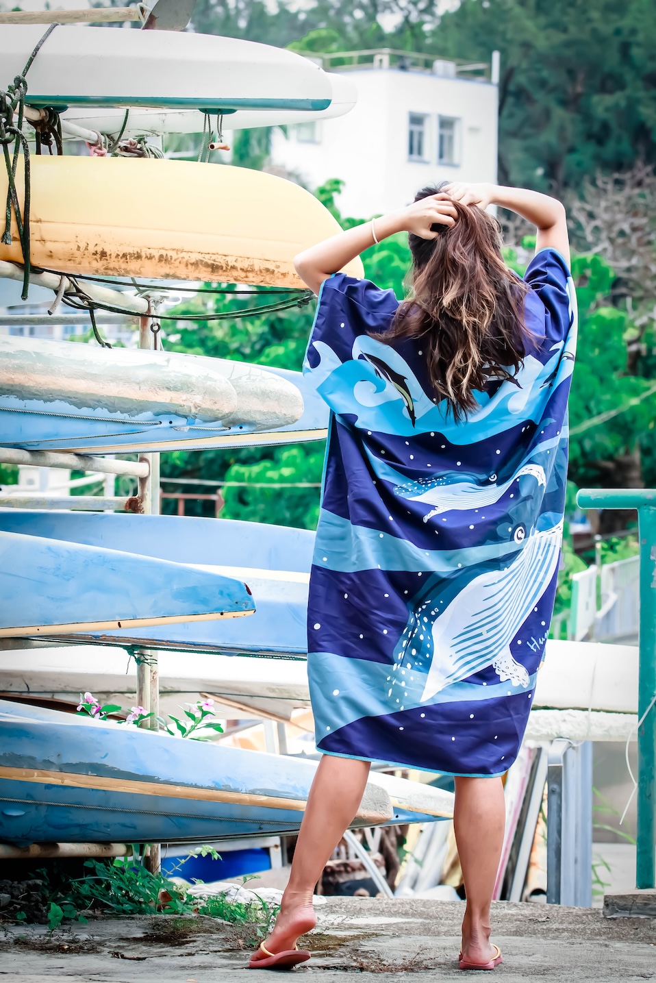 Oceanarium Ocean Species Identification Cloak Towel