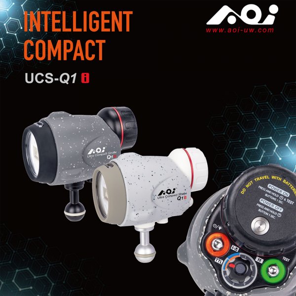 AOI UCS-Q1i Ultra Compact Underwater Strobe