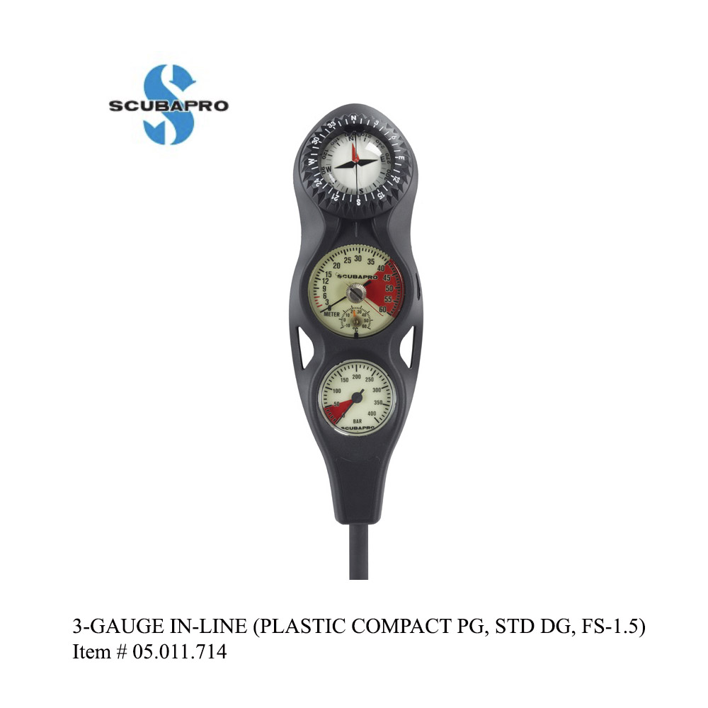Scubapro Regulator Gauge Compact 2-Gauge 3-Gauge Plastic / Metal