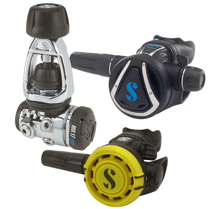 Scubapro MK17 EVO2 / C370 with R105 Octopus Regulator Set – INT / DIN