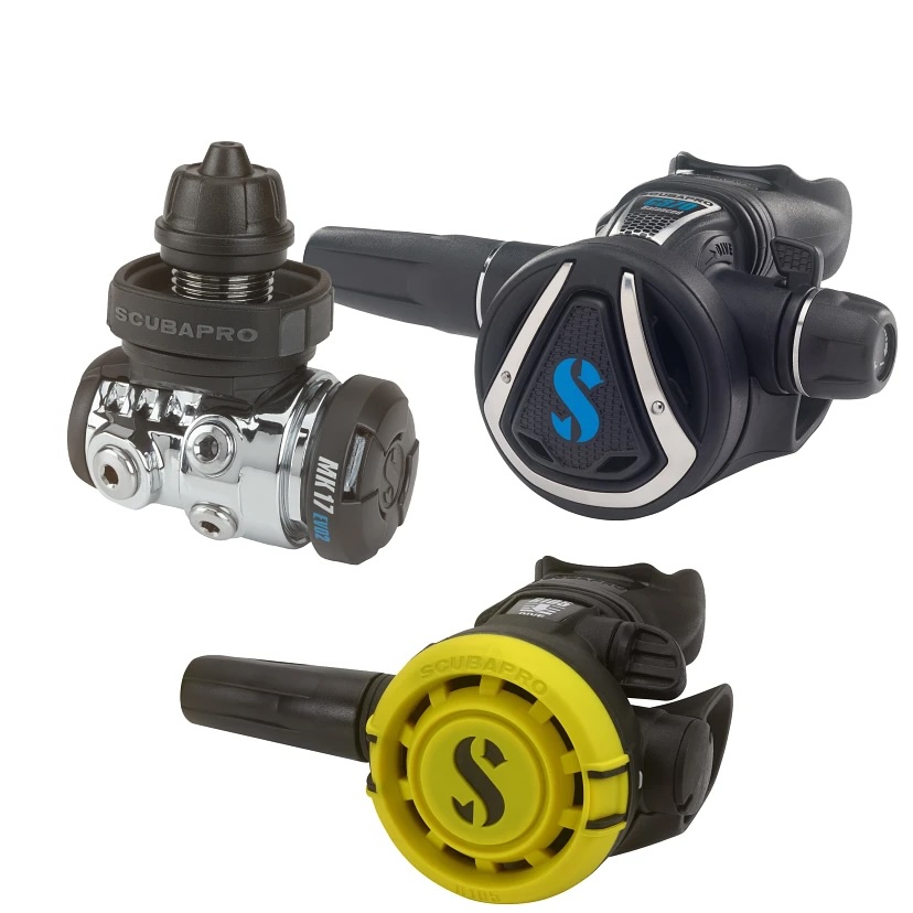 Scubapro MK17 EVO2 / C370 with R105 Octopus Regulator Set – INT / DIN