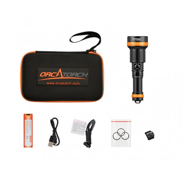 OrcaTorch ZD710 MK2 Zoom Light 4-72 Degree Beam Angle