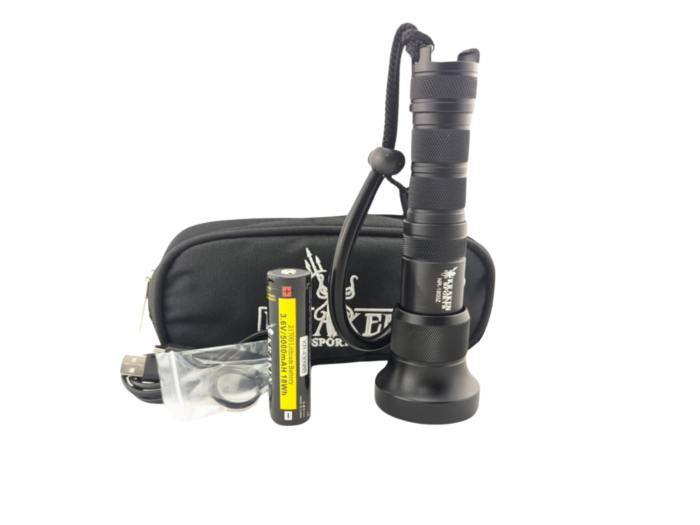 Kraken Light NR-1800 Zoom Dive Light 10-45 Degree