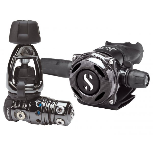 Scubapro MK25 EVO BT / A700 Black Tech Carbon Regulator Set INT/DIN