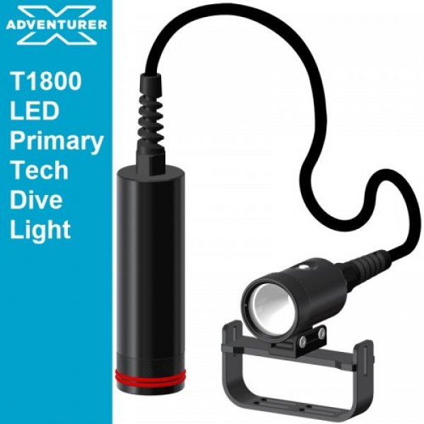 X-Adventurer T1800 / T4000 High Intensity Primary LED Tech Dive Light