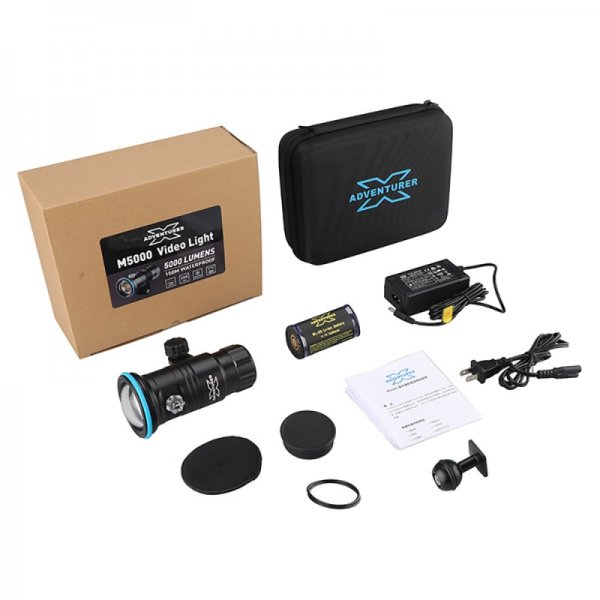 X-Adventurer M5000 Ra85 CRI 130 Degree Video Strobe Light
