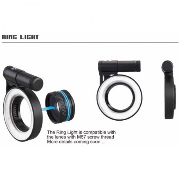 Weefine WF058 Ring Light 3000 Lumen Close-up Macro Photo Video Light