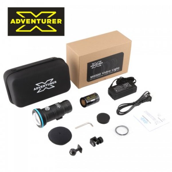 X-Adventurer M8000 COB LED Ra96 130 Degree Focus Photo Video Light