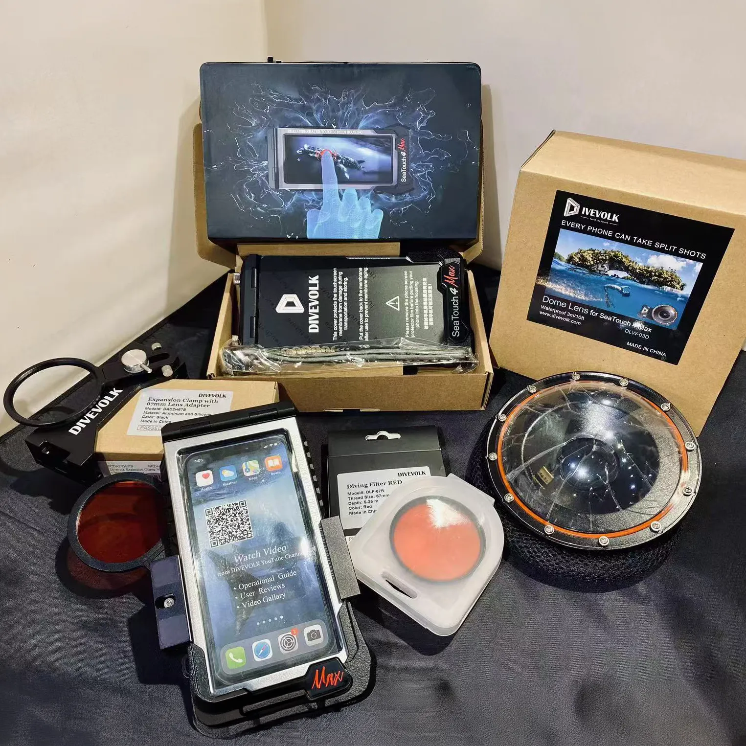 DIVEVOLK SeaTouch 4 MAX PLUS Underwater Housing